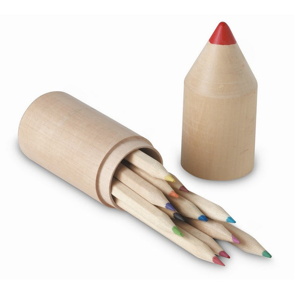 Set 12 creioane in din lemn "Coloret"