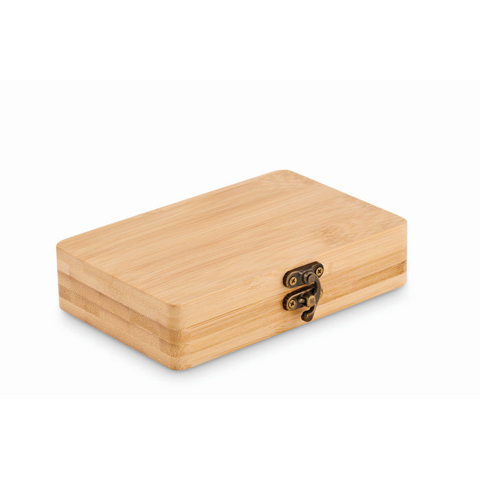 Set unelte 13 piese in cutie din bambus "Furobam"