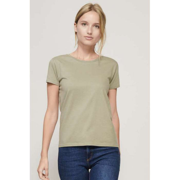 TRICOU DAMA Sol's PIONEER WOMEN ROUND-NECK FITTED JERSEY T-SHIRT